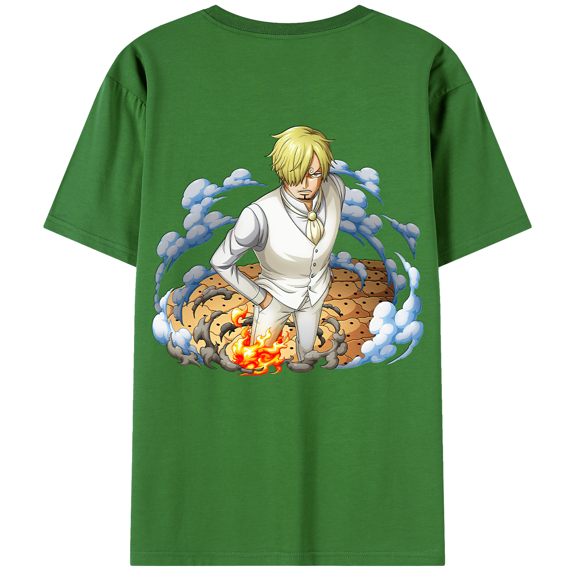 （画像用） ワンピース サンジ ONE PIECE Sanji レディース半袖Tシャツ(バックプリント)